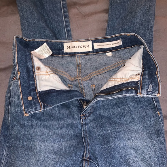 lola high rise skinny - denim forum jeans - aritzia - Picture 2 of 3